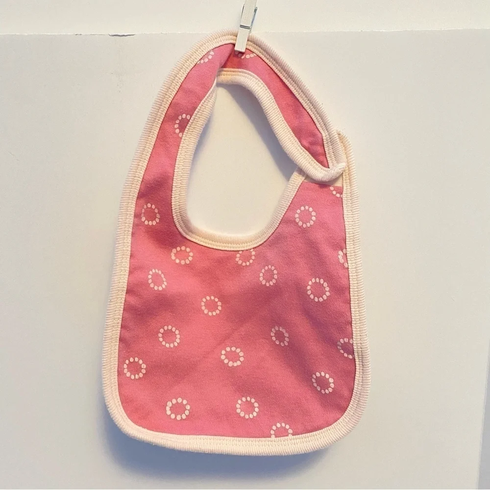 Cloud Island Baby Girl Pink Dribble Bibs Set Of 2